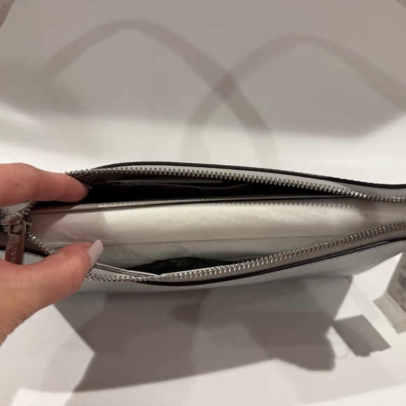 Michael Kors Metallic Silver Shoulder Bag - Picture 5 of 6